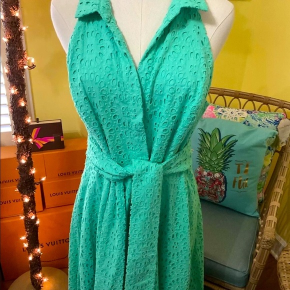 Lilly Pulitzer NWT Chrisella MIDI Shirtdress Beach Paradise Size 4,8 - Picture 9 of 13